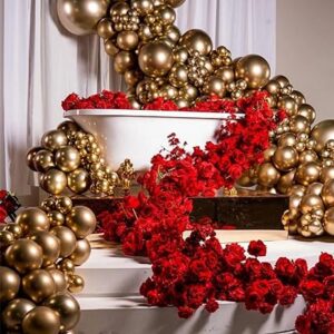 Gold Balloons 113PCS, Metallic Gold Balloon Arch Garland Kit