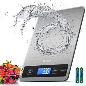 Drcowu 15KG Digital Kitchen Scales