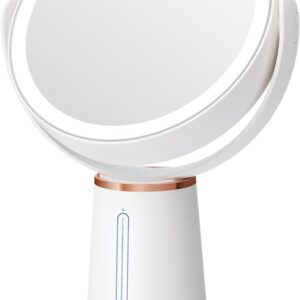 Makeup Mirror with Light 1X / 10X Double-sided Magnifying Mirror