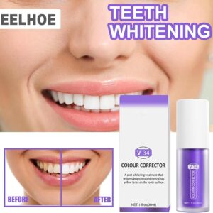 V34 Colour Corrector Teeth Whitening Sensitive Teeth Toothpaste Gel Oral Clean