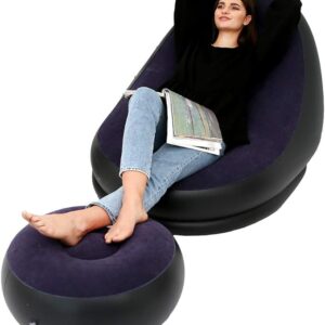 Inflatable Leisure Sofa Chair and Footstool