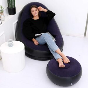 Inflatable Leisure Sofa Chair and Footstool