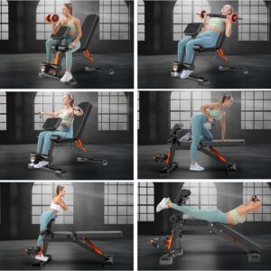 Adjustable Weight Bench – Workout Bench Foldable