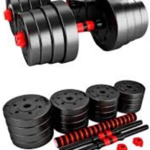 Dumbbells and Barbell Weight Set 10Kg Adjustable Weights Fitness Dumbbell Set for Men/Women