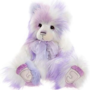 Andrea Teddy Bear Plush Purple Collectable Unique Looking Teddies