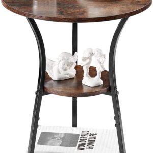 3-Tier Small Round Side Table