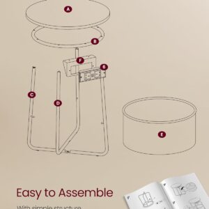 Side Table with Charging Station