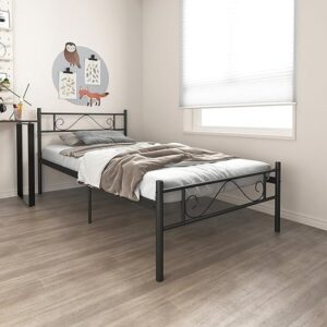 Single bed metal frame Industrial iron bed