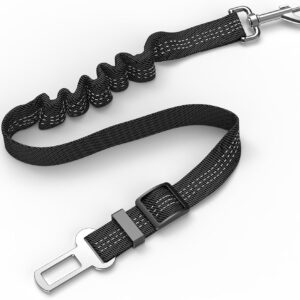 Dog Seat Belt, 1 pack Adjustable Elastic Bungee