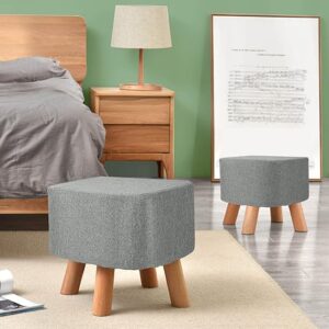 Foot Stool Wooden Square