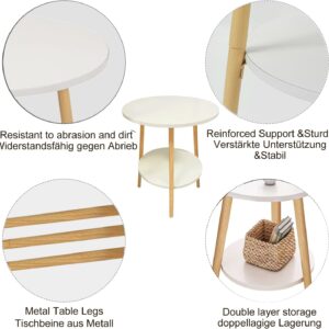 Round Side Table 2 Tier