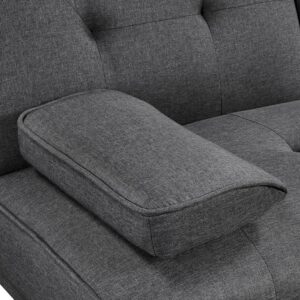 Modern Fabric Sofa Bed Convertible Futon