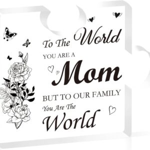 Gifts for Mom from Daughter Son, Acrylic Plaque Gifts for Mom