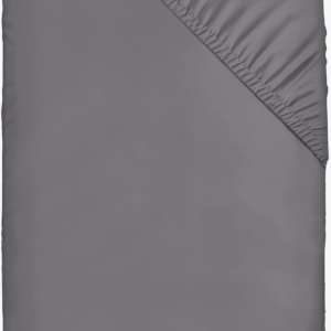 Bedding Fitted Sheet King, Grey – Deep Pocket 14 inch (35 cm) – Easy Care – Soft Brushed Microfibre Fabric – Shrinkage and Fade Resistant – Bottom Sheet